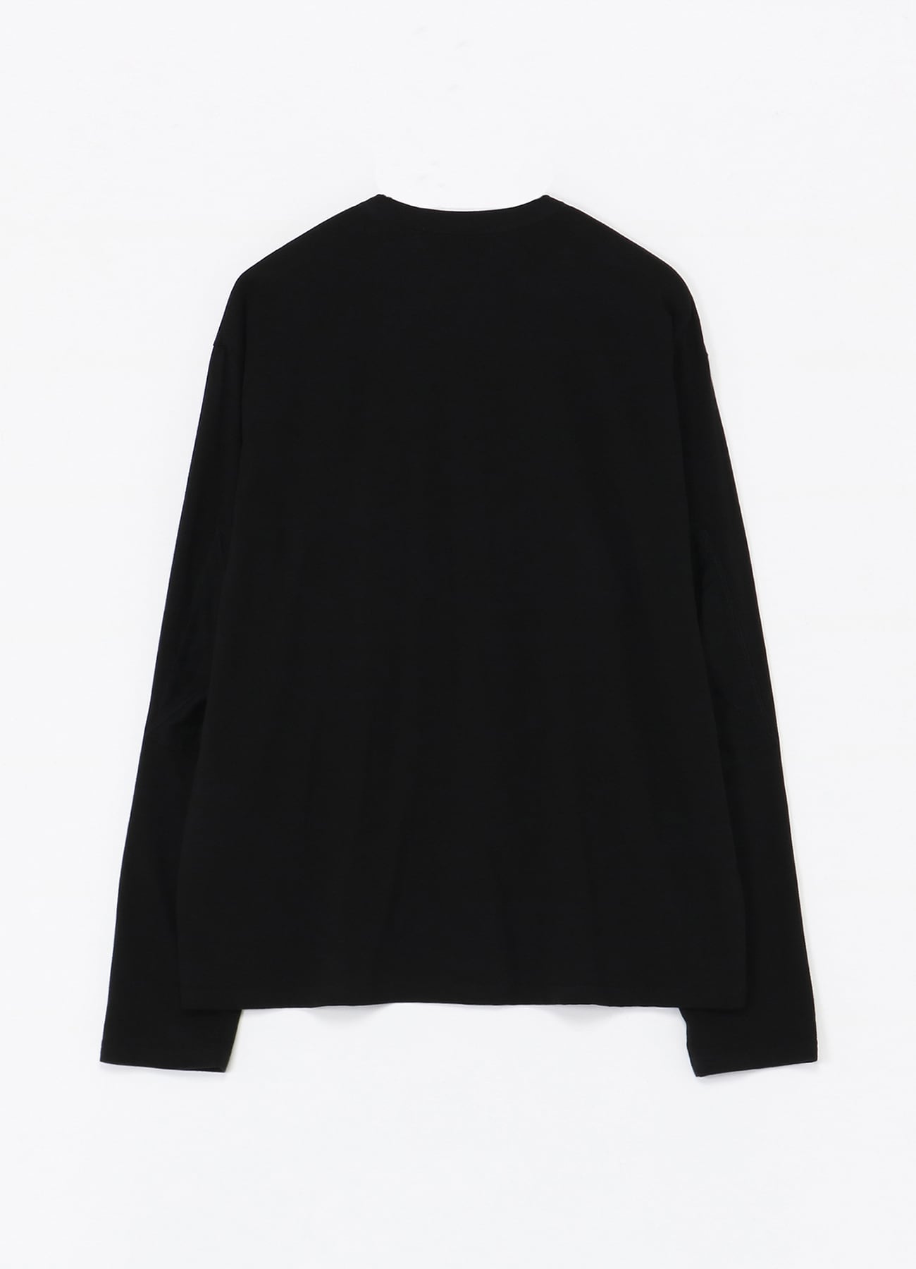 Cotton Jersey Full Zip Long Sleeve T-shirt(M BLACK): YOHJI ...
