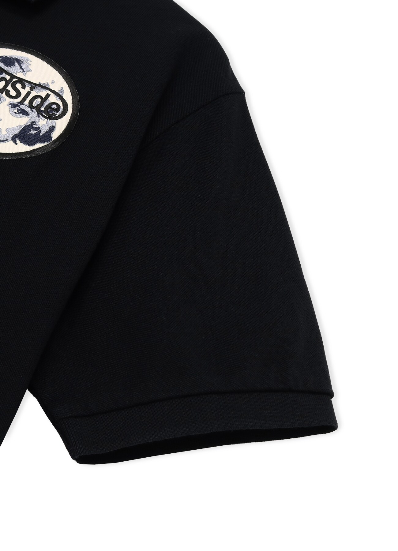 Patch Polo Shirt(Black)(M BLACK): YOHJI YAMAMOTO｜WILDSIDE
