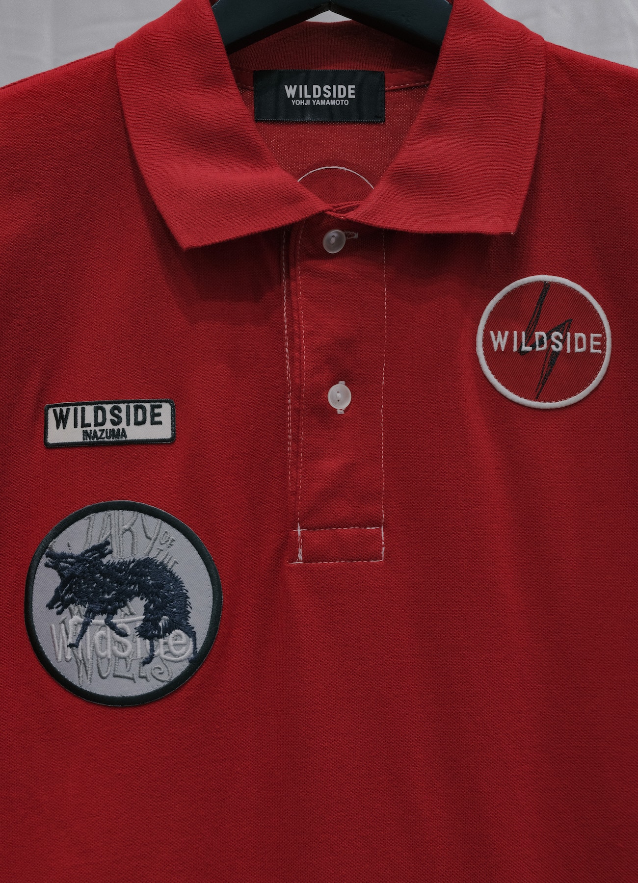 Patch Polo Shirt(Red)_12
