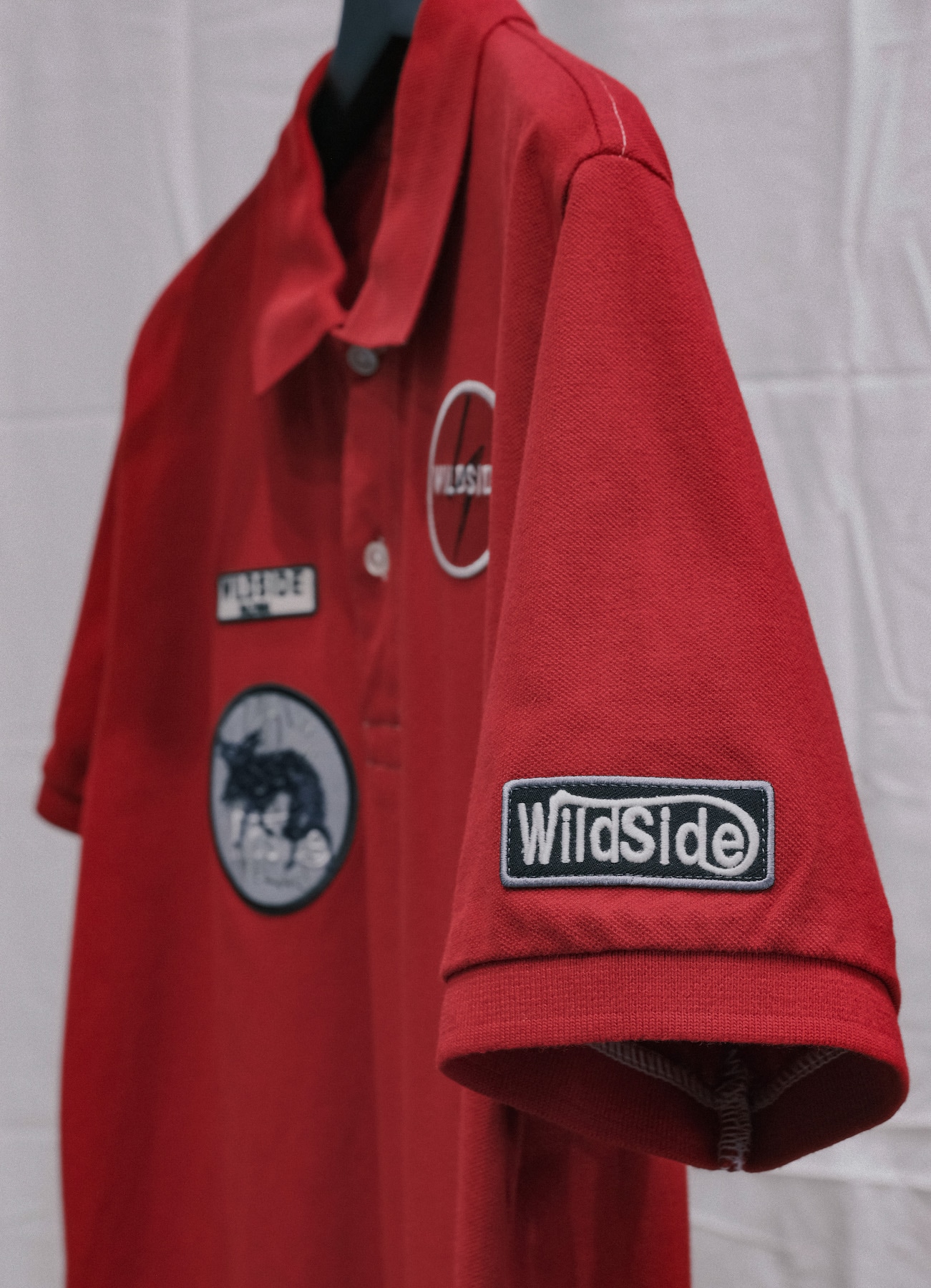 Patch Polo Shirt(Red)_13