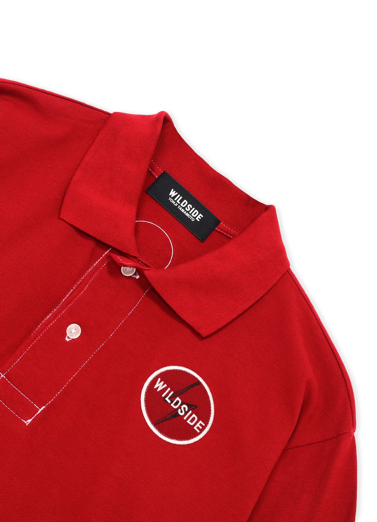 Patch Polo Shirt(Red)