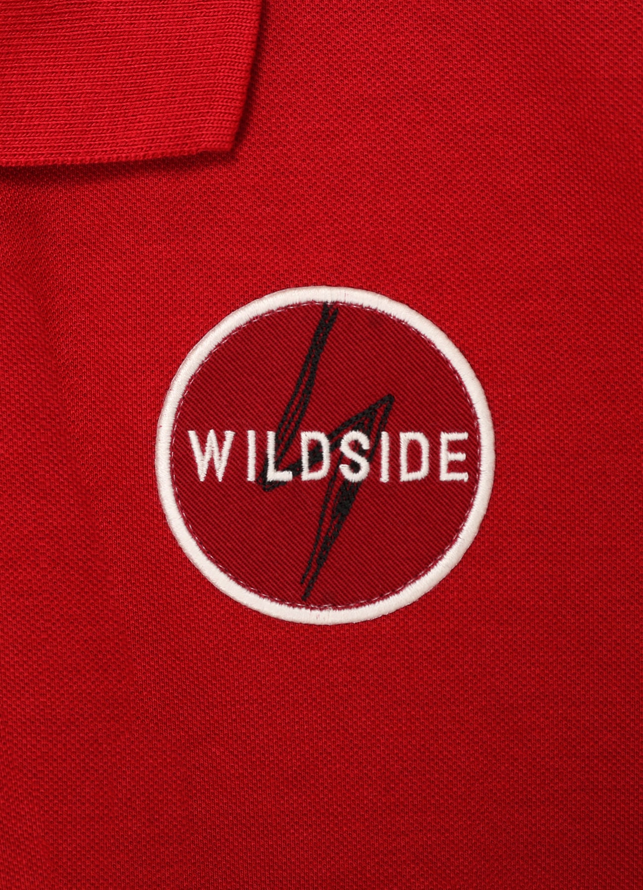 Patch Polo Shirt(Red)_7