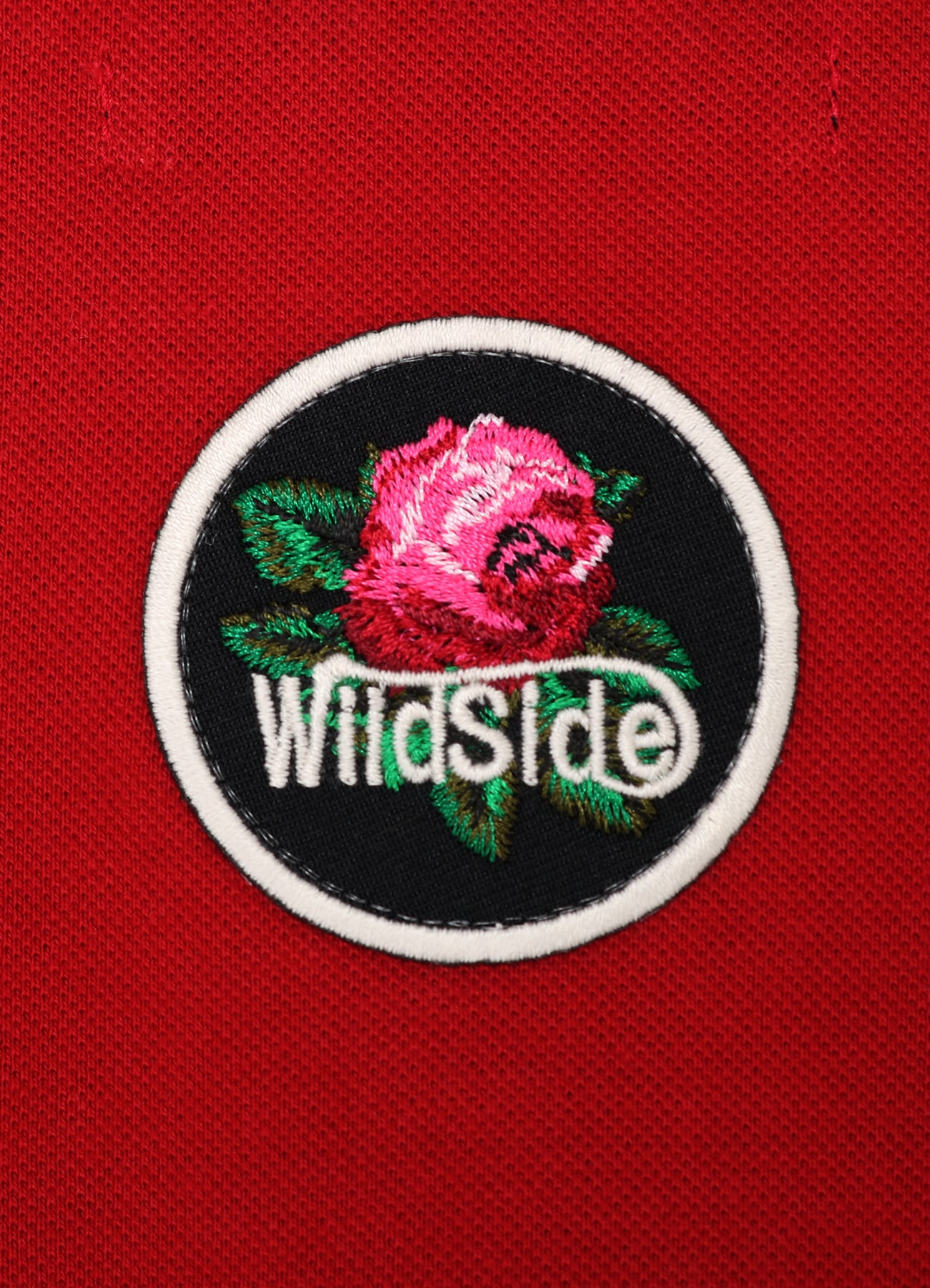 Patch Polo Shirt(Red)_8