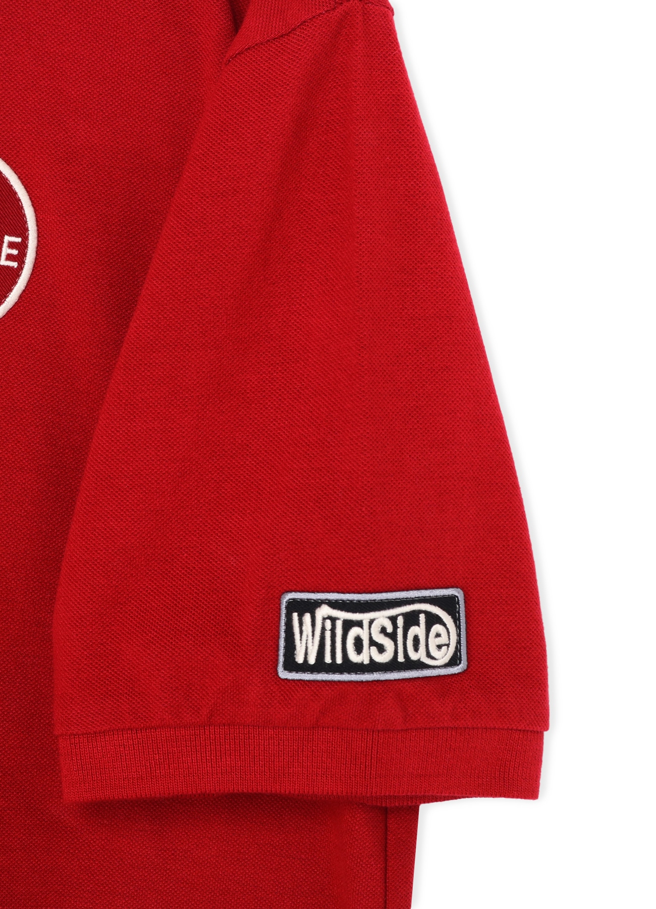 Patch Polo Shirt(Red)_9