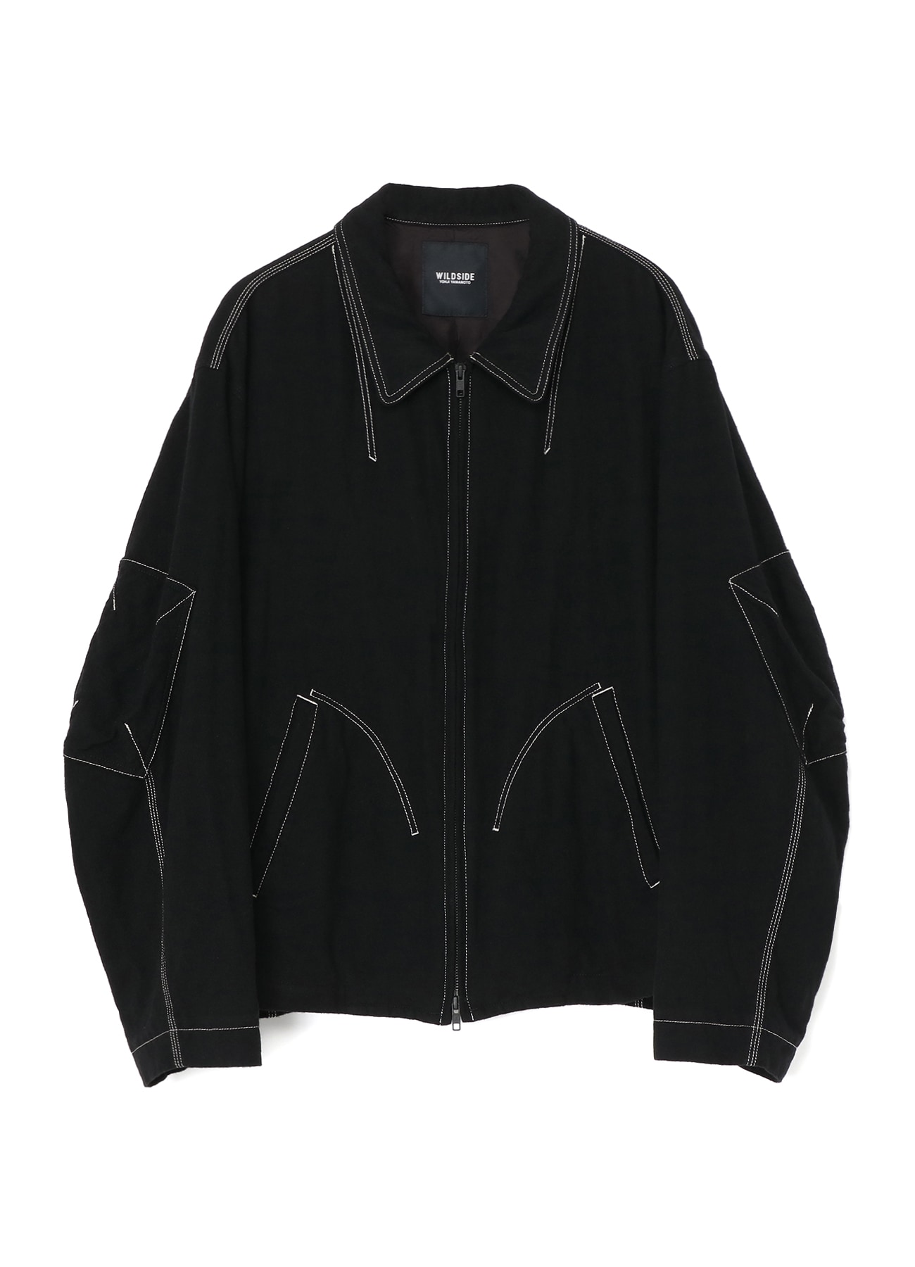 Fulling Wool Zip Up Blouson(FREE SIZE BLACK): YOHJI YAMAMOTO ...