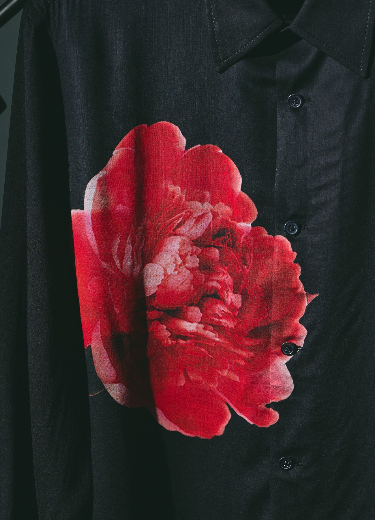【2/11 12:00 release】Red Peony Print Shirt_5