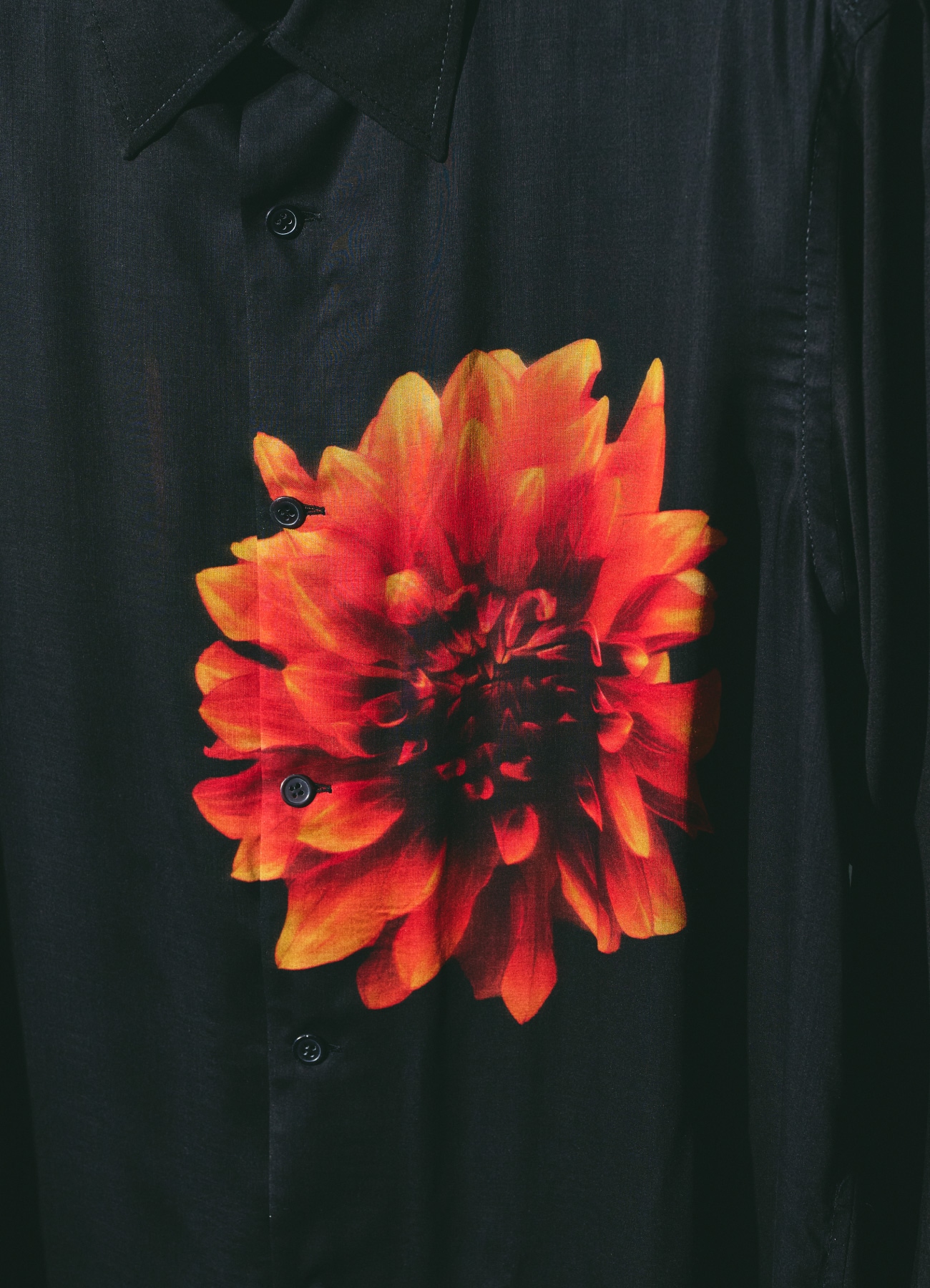 【2/11 12:00 release】Orange Dahlia Print Shirt_5