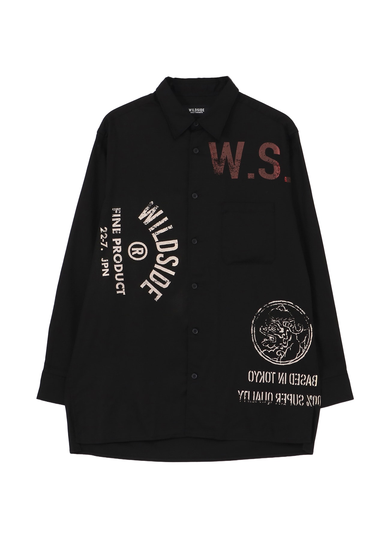 【2/4 12:00 release】WILDSIDE Logo Shirt_1