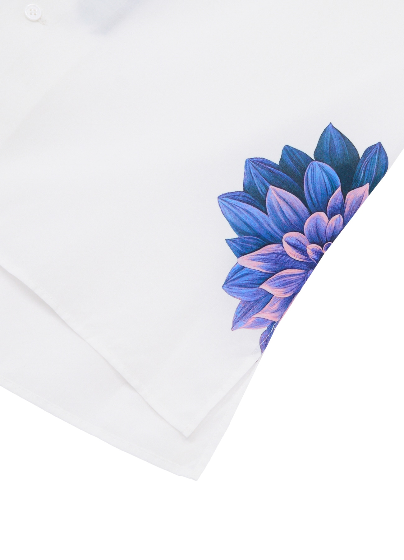 【7/15 12:00 発売】Blue Dahlia Print Open Collar Short Sleeve shirt_5