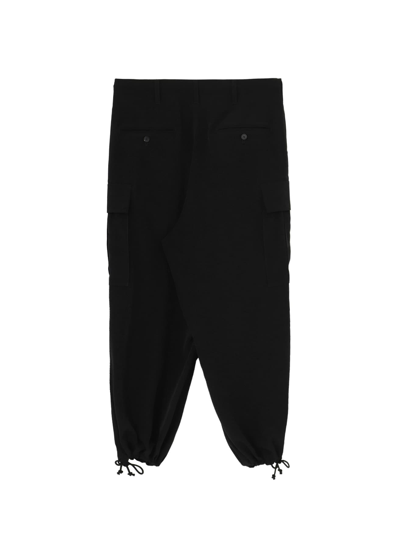 【5/13 12:00 release】Ta/Pe Crepe de Chine Cargo Pants All Black_7