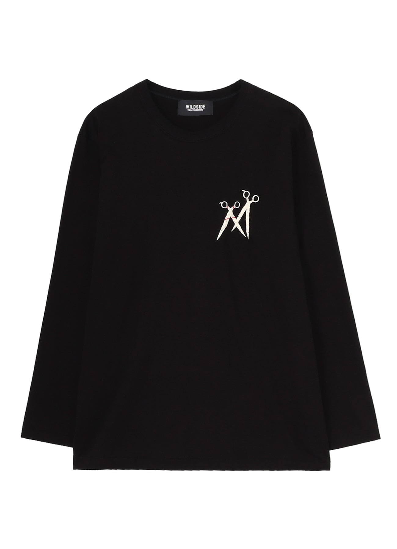 【6/10 12:00 release】Scissors Embroidery Long Sleeve T-Shirt_1