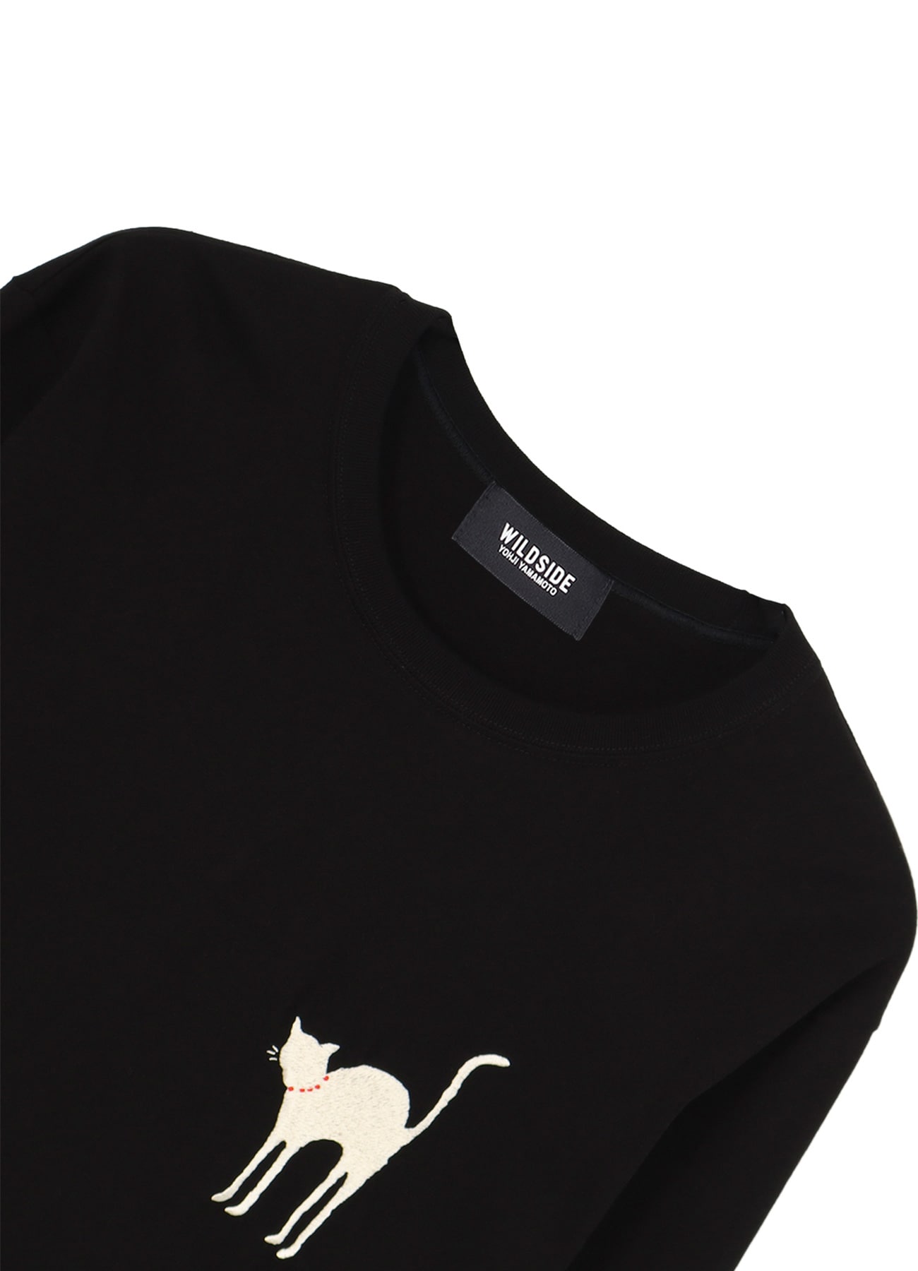 【6/10 12:00 release】Cat Shadow Graphic Embroidery Long Sleeve T-Shirt_3