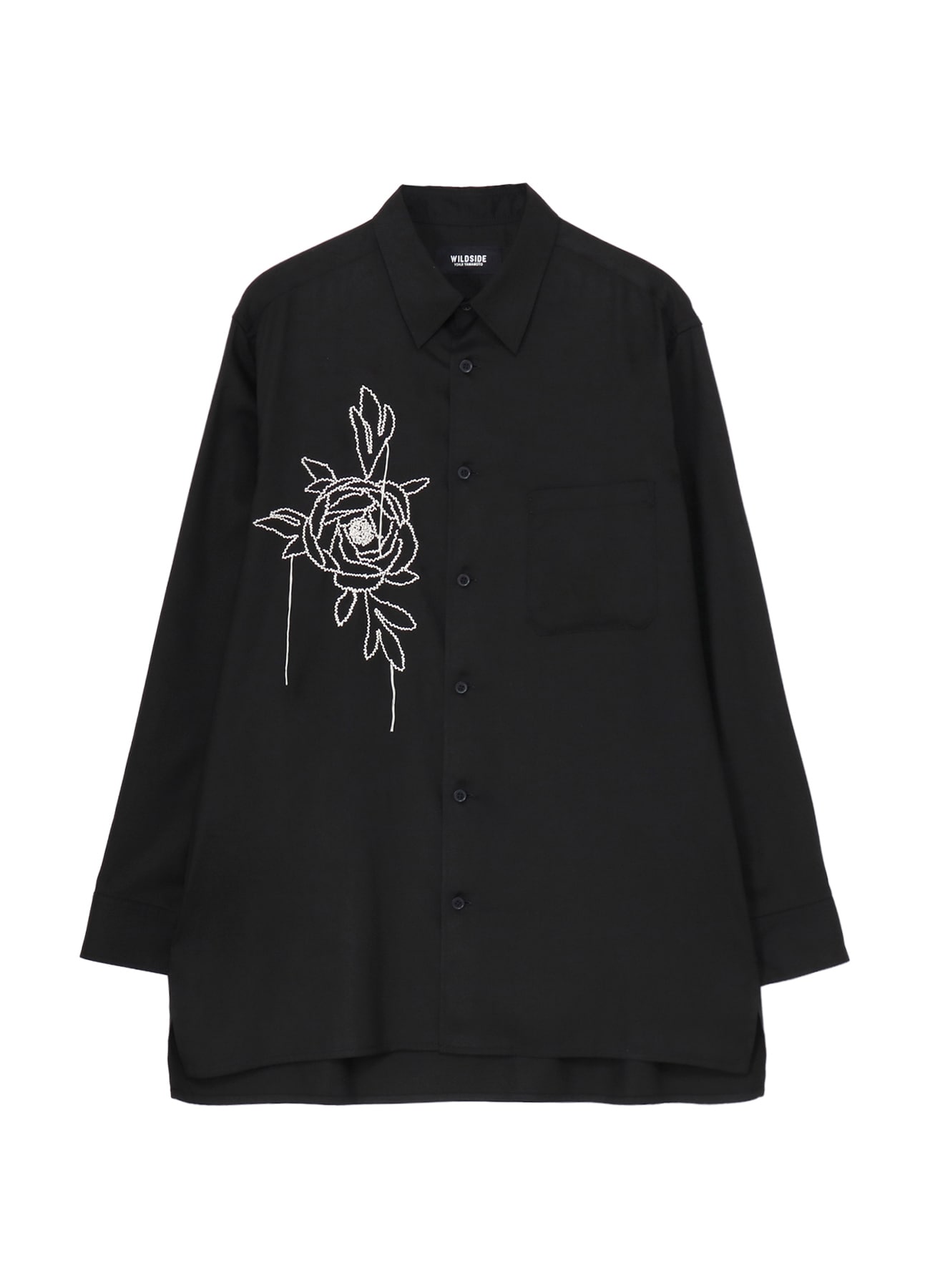 【11/19 12:00 release】T/R Twill Floral Thread-Drop Embroidered Shirt