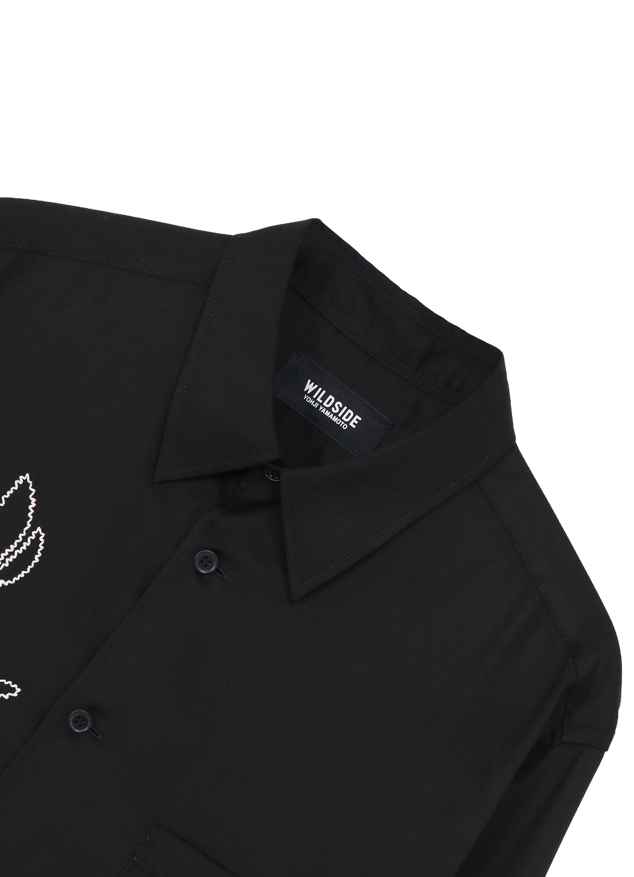 T/R Twill Floral Thread-Drop Embroidered Shirt_3