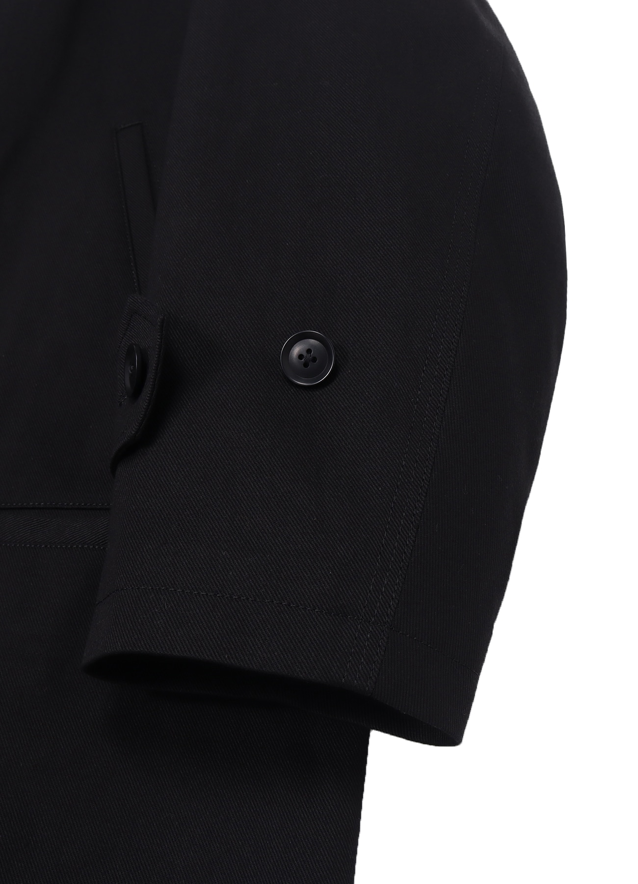 Katsuragi Cotton Soutien Collar Zipper Coat_4