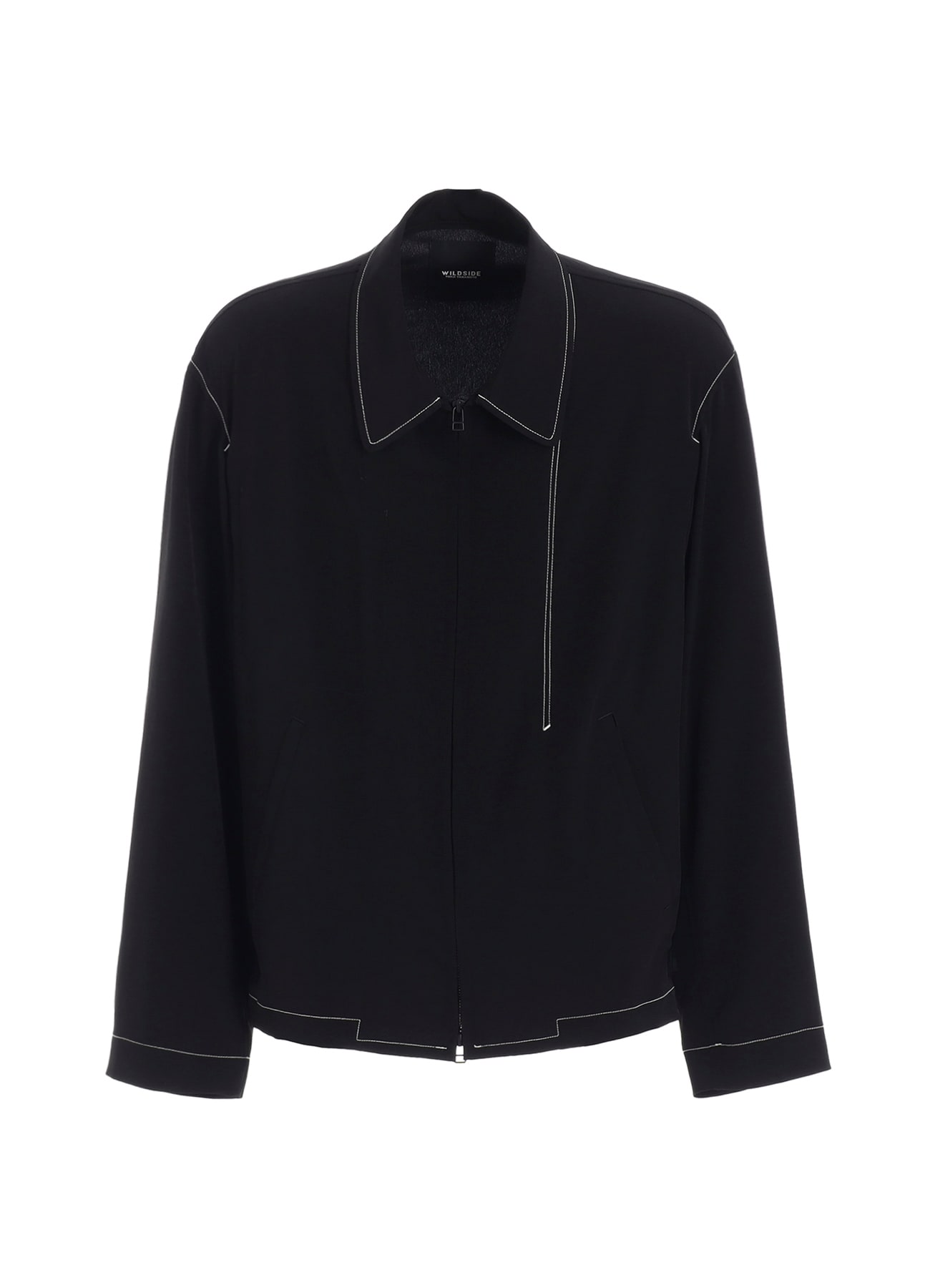 Ta/Pe Crepe de Chine Zip Up Blouson
