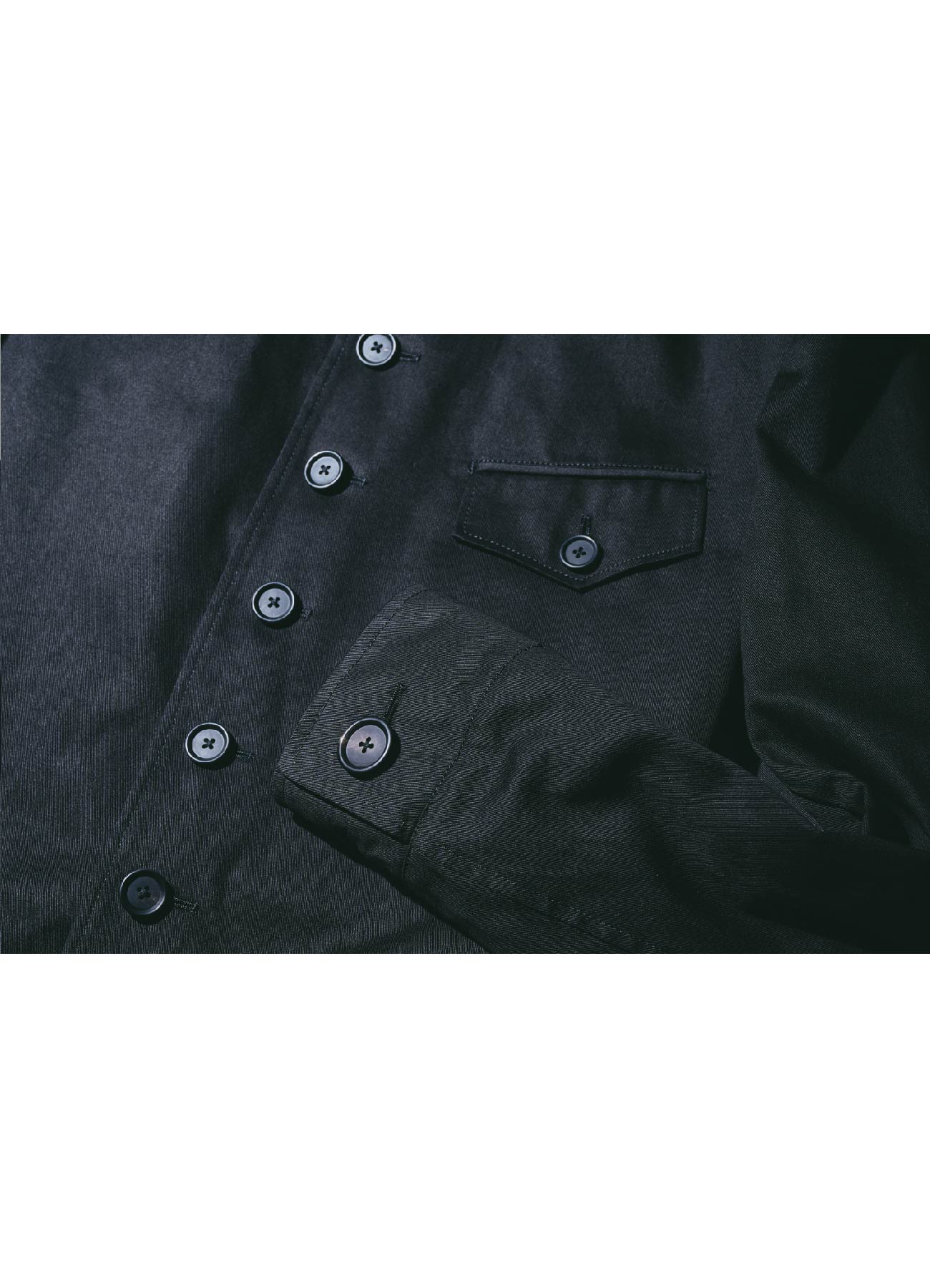 Cotton Chino China Jacket(M Black): YOHJI YAMAMOTO|WILDSIDE Cotton Chino China Jacket(M Black): YOHJI YAMAMOTO|WILDSIDE