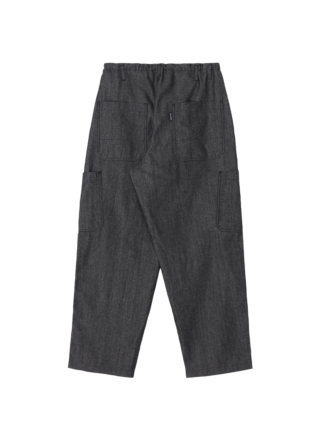 10oz Denim Multi Pocket Draw String Pants(BLACK)_2
