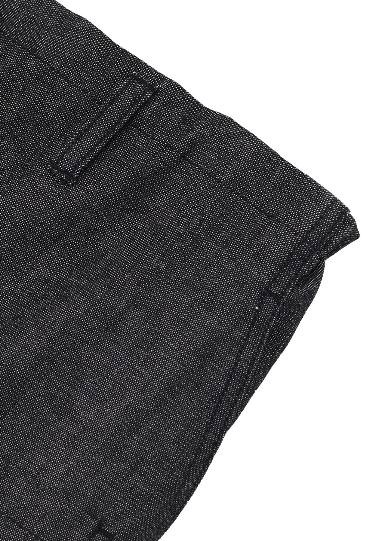 10oz Denim Multi Pocket Draw String Pants(BLACK)_3