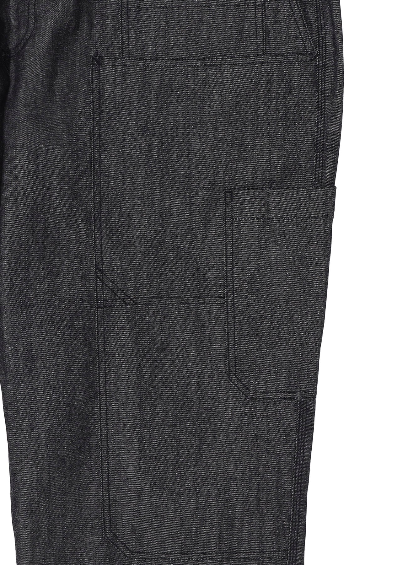 10oz Denim Multi Pocket Draw String Pants(BLACK)_6