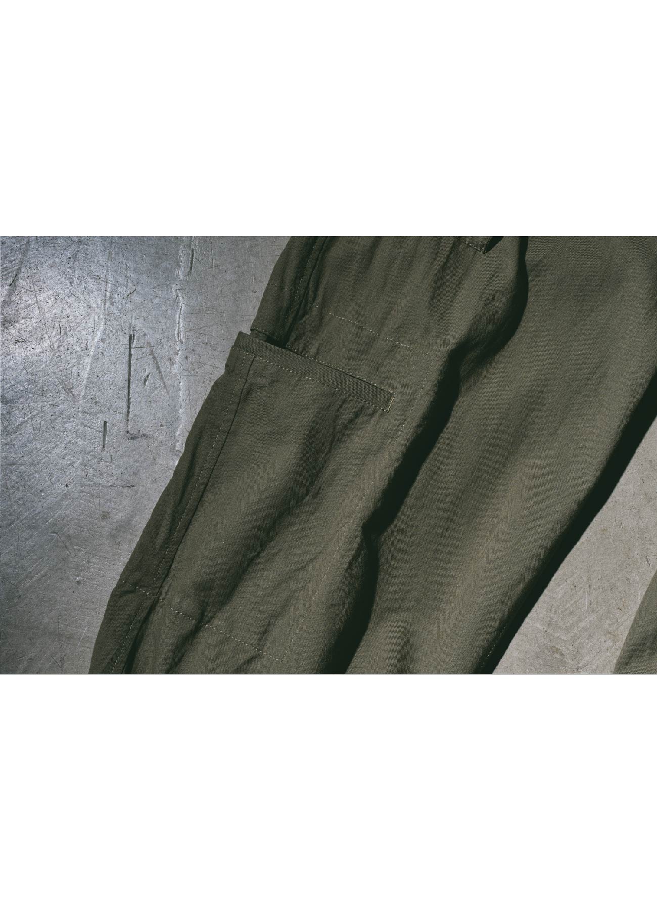 Cotton Chino Cargo Pants (Khaki)(FREE SIZE khaki): YOHJI