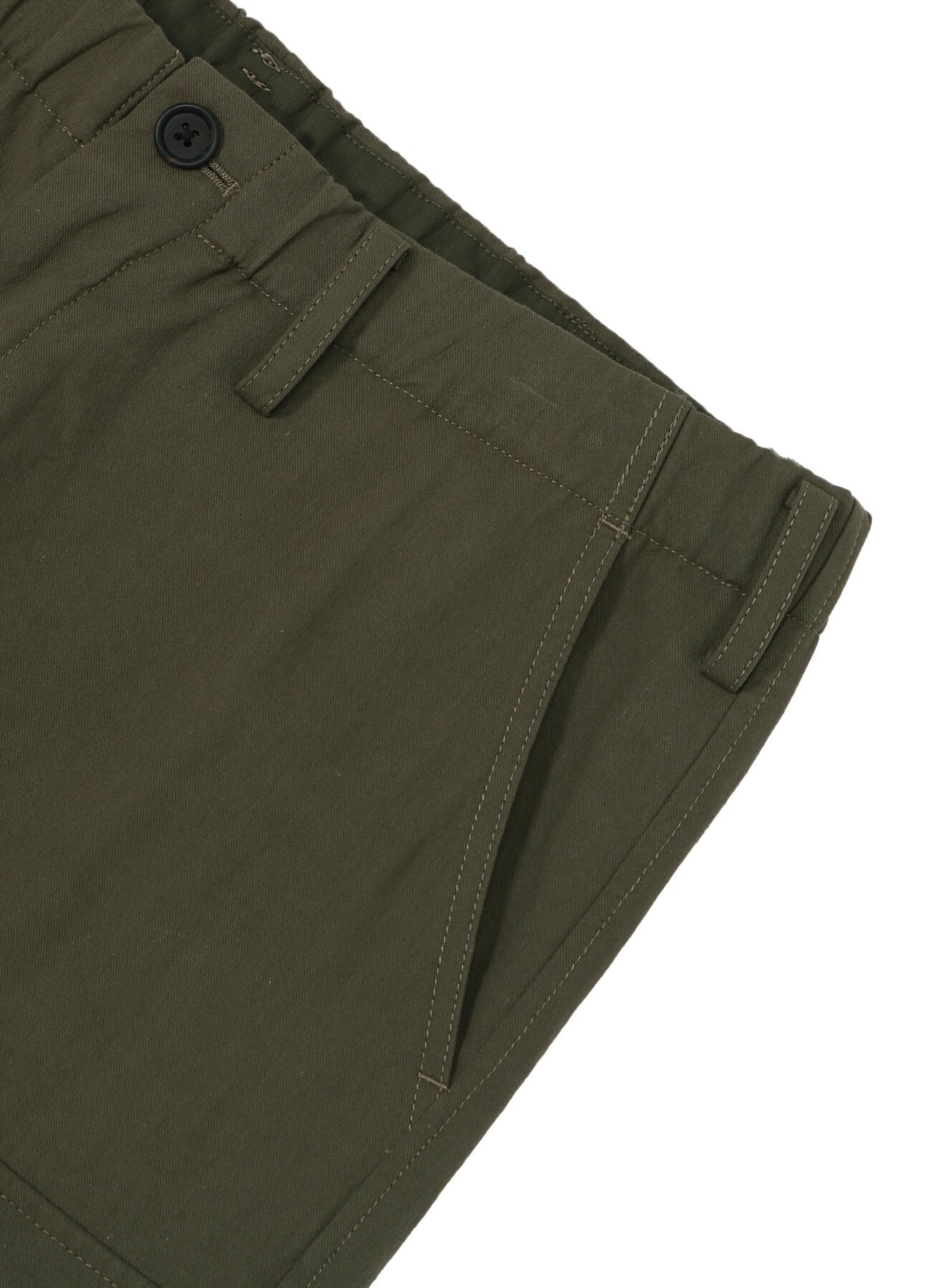 Cotton Chino Cargo Pants (Black)(FREE SIZE black): YOHJI