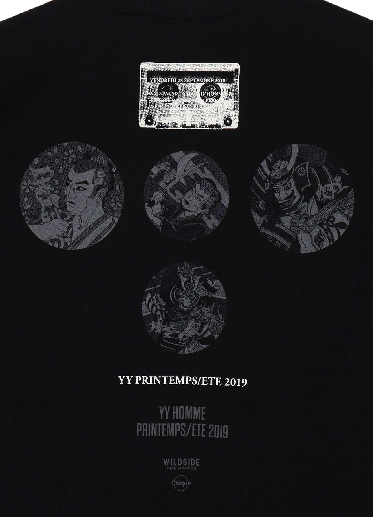 【Yohji Yamamoto 】POUR HOMME INVITATION Tシャツ/完売必至 Yohji Yamamoto POUR HOMME INVITATION T-Shirt(2019SS)(M