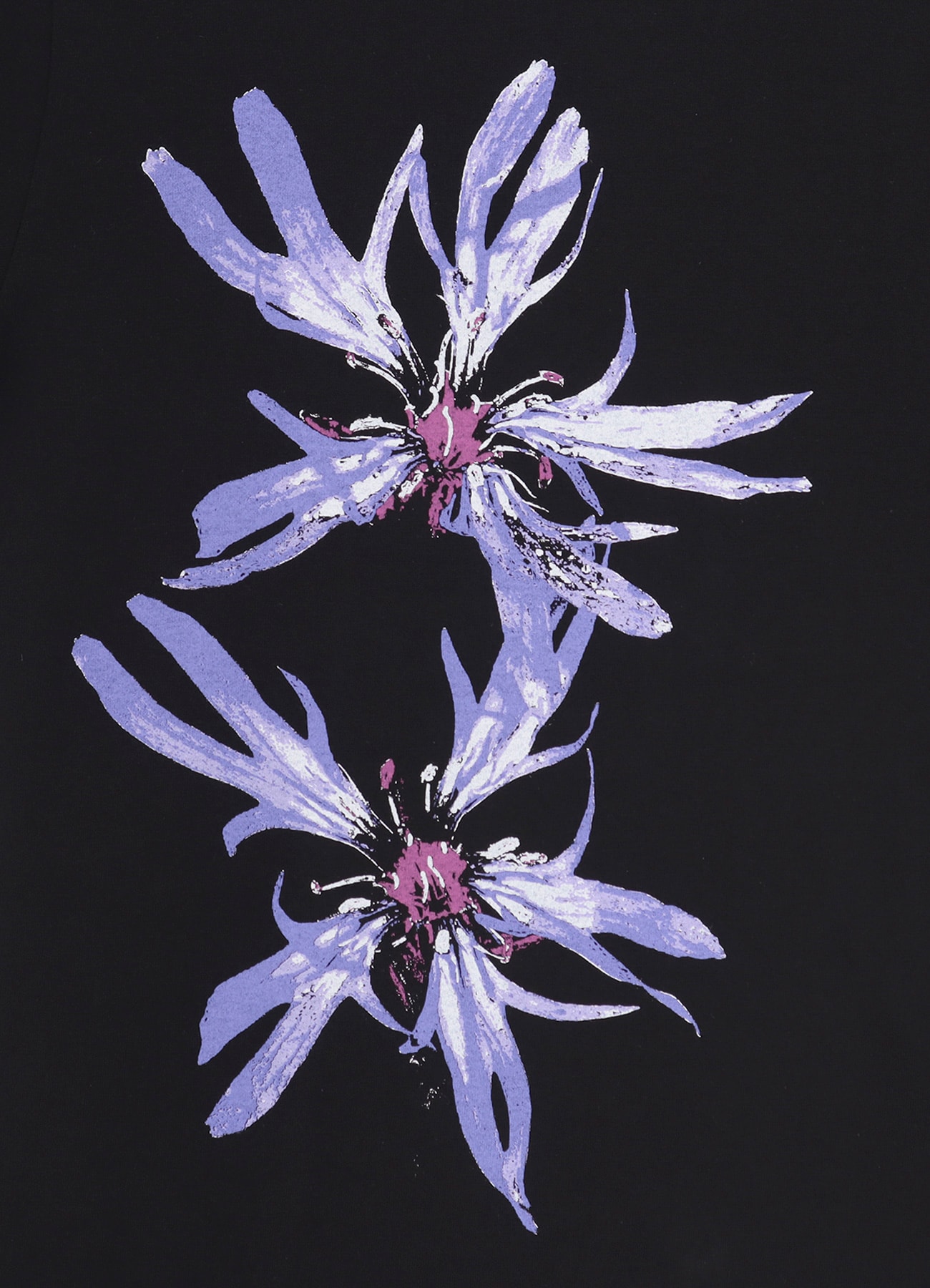 Blue Flower T-shirt(M Black): YOHJI YAMAMOTO｜WILDSIDE YOHJI