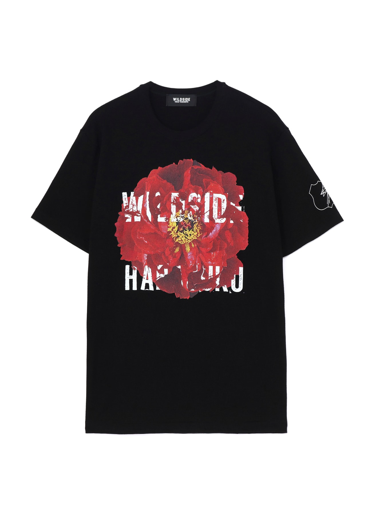 HARAJUKU Peony SS T-shirt(M Black): YOHJI YAMAMOTO｜WILDSIDE YOHJI 