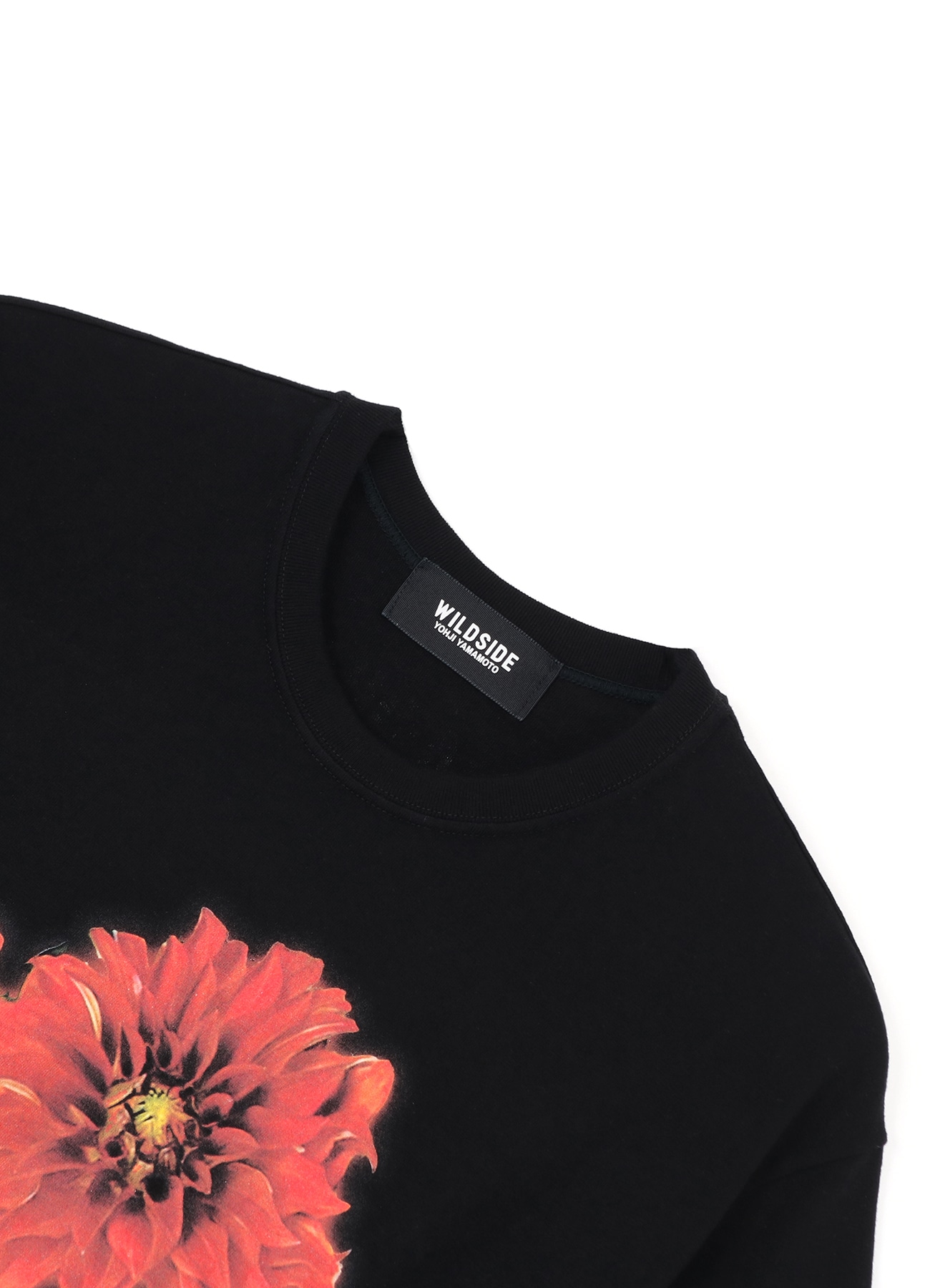 Red Flower T-shirt(M BLACK): YOHJI YAMAMOTO｜WILDSIDE YOHJI