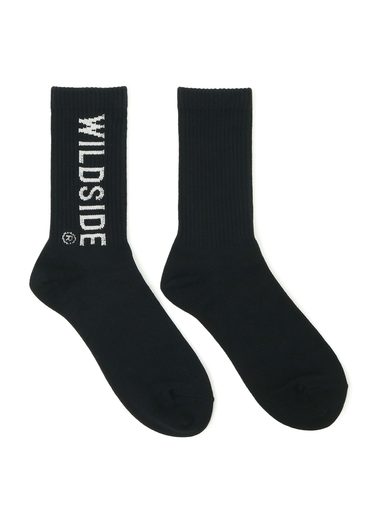 WILDSIDE Logo Socks(S BLACK): YOHJI YAMAMOTO｜WILDSIDE YOHJI